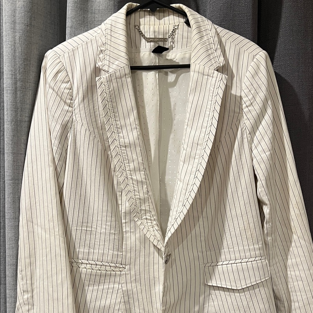 White House Black Market Striped Blazer